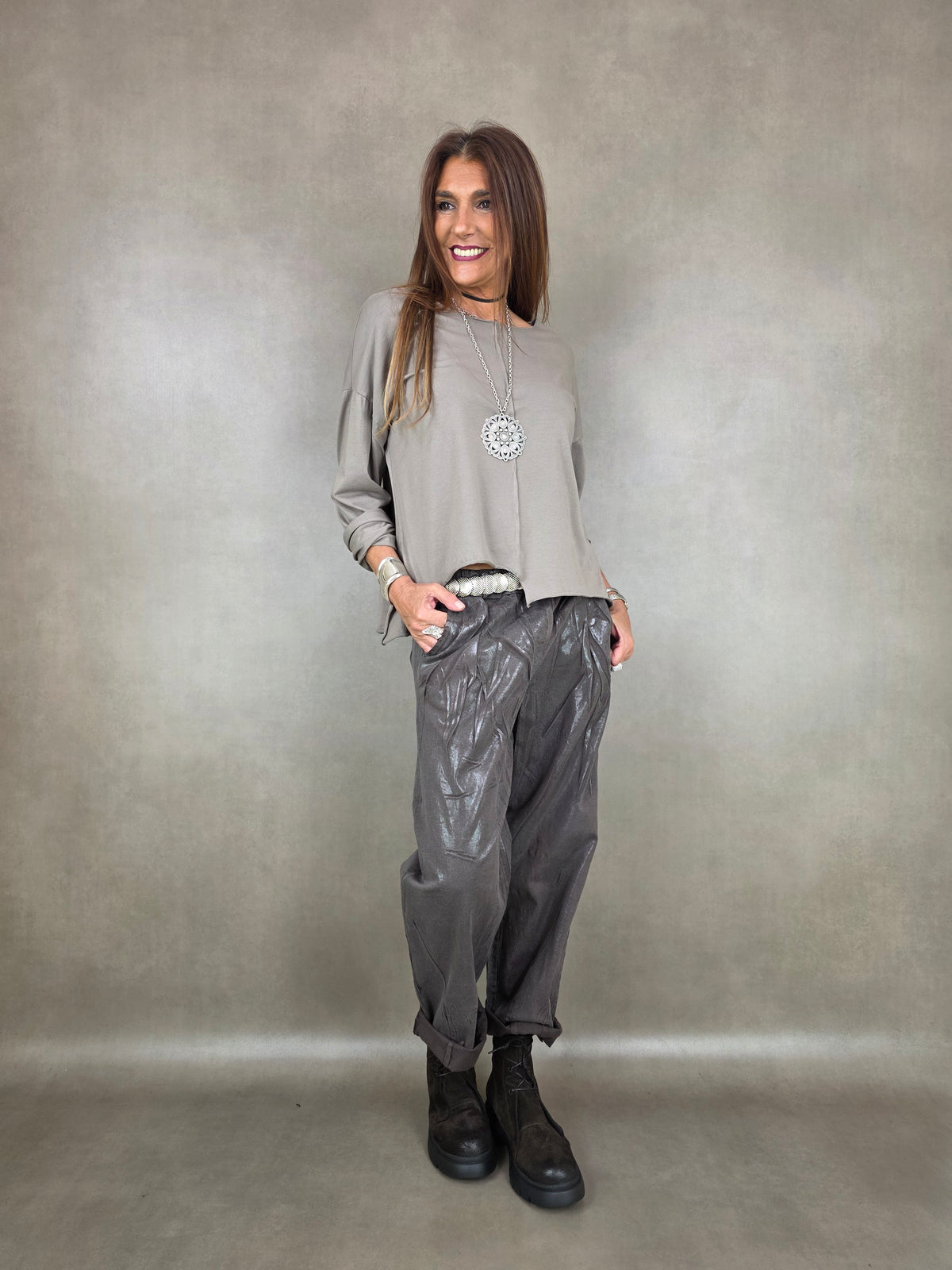 Beschichtete Gabardinehose 97co3ea