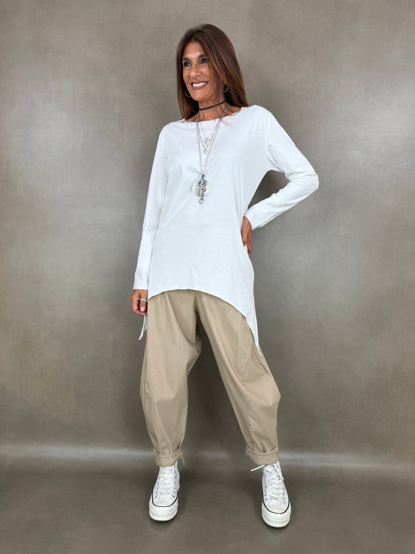 pantalone di bengalina tasca ad asola 79vi19ny2ea