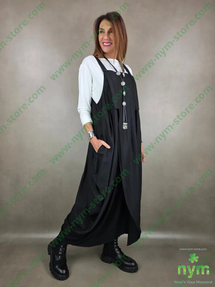 abito a salopette 42pl32co15pa11li ABITO