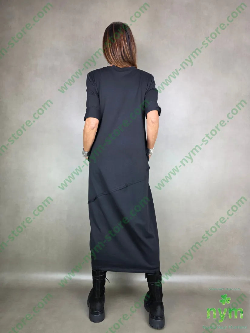 abito anfora felpa 95co5ea U / NERO / AI25 ABITO