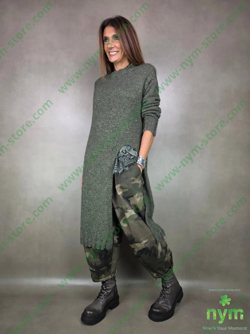 abito aperto davanti 35pl39pc9pa8wo4wm5of U / MILITARE / AI25 ABITO