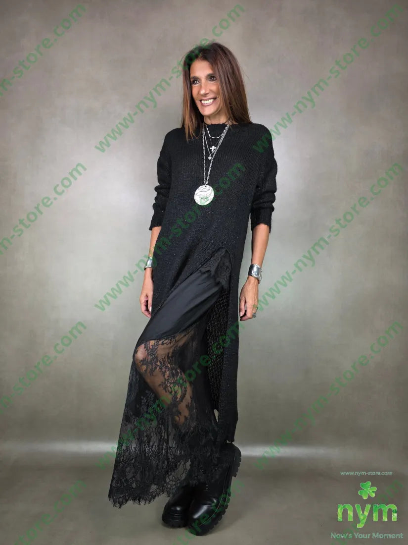 abito aperto davanti 35pl39pc9pa8wo4wm5of U / NERO / AI25 ABITO