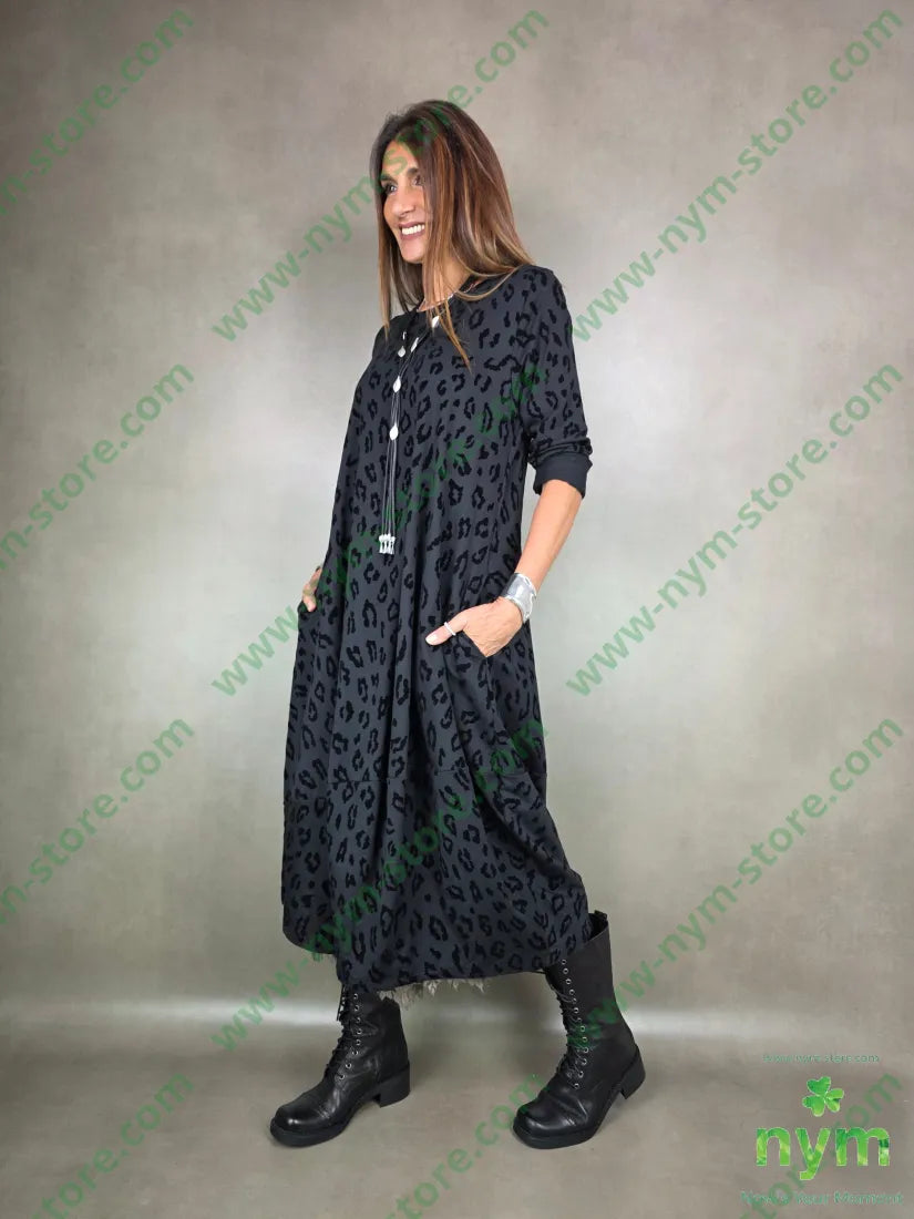 abito maculato tono su tono 93co5ea2pa U / NERO / AI25 ABITO