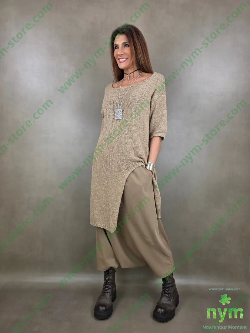 abito scollato aperto davanti micro paillettes 71pl23co ABITO