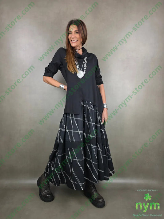 abito tasca a sbalzo 52co40pa8ea U / NERO / PE26 ABITO