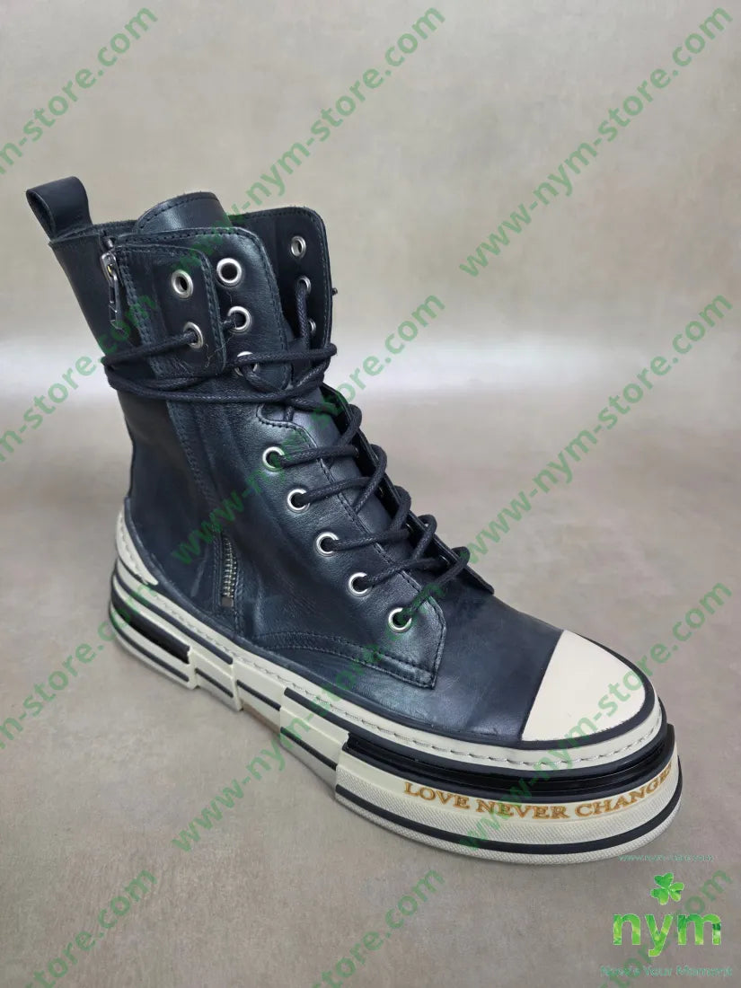 anfibio corto due zip pelle SCARPE