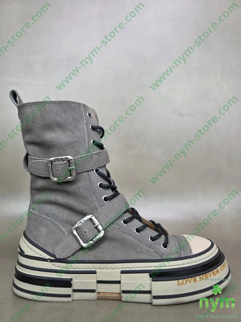 anfibio crosta vintage due cinturini 36 / GRIGIO / AI25 SCARPE