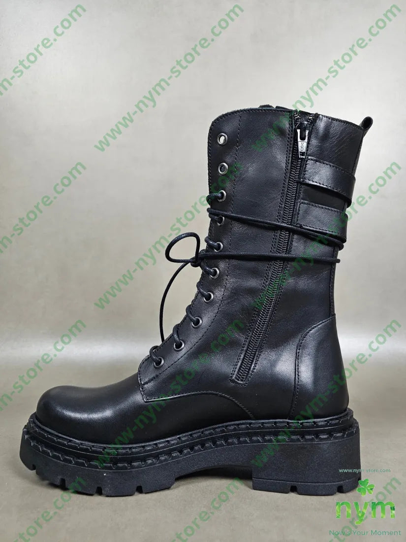 anfibio due fibbie pelle SCARPE