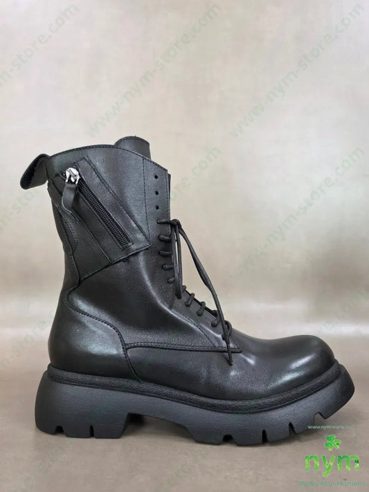 anfibio piccola zip vera pelle - 36 / NERO / AI26 - SCARPE