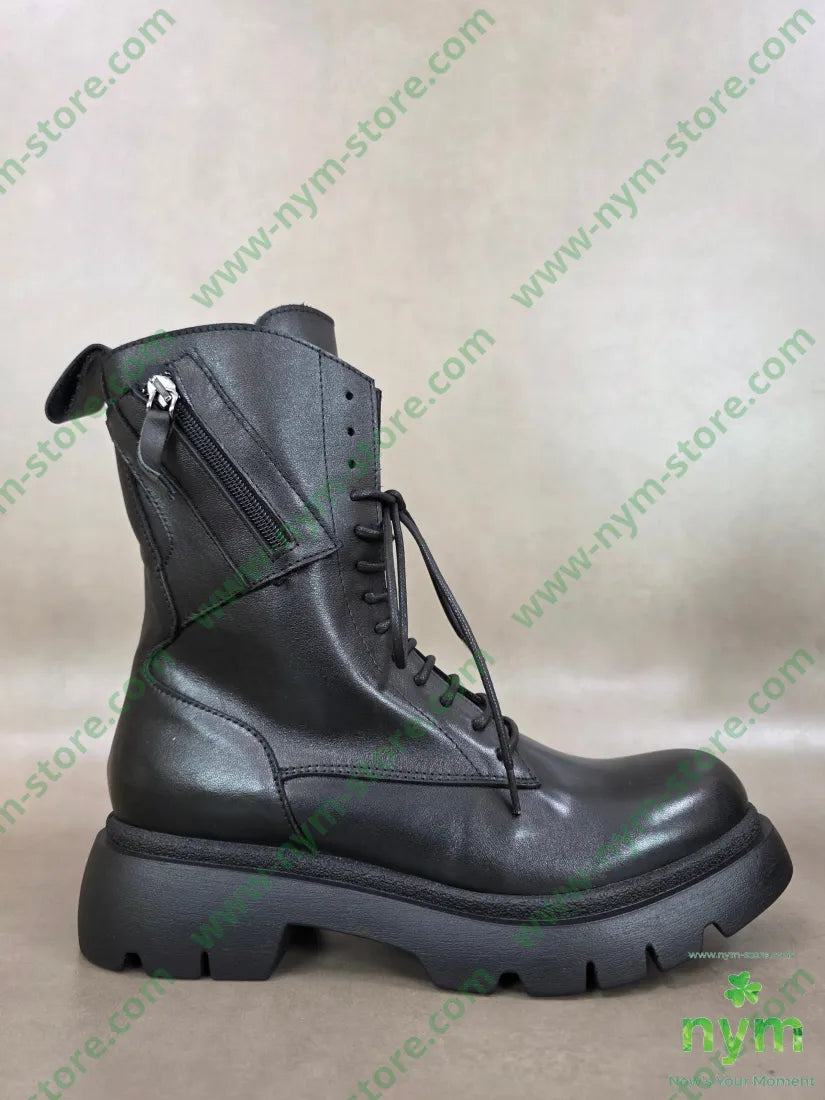 anfibio piccola zip vera pelle - 36 / NERO / AI26 - SCARPE