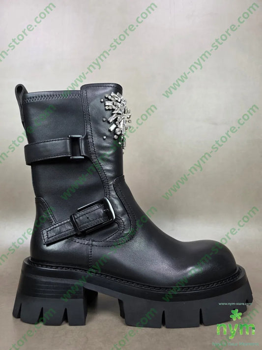 beatles con perline pelle 36 / NERO / AI25 SCARPE