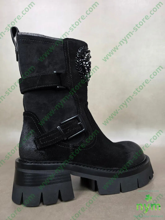 beatles con perline scamosciato SCARPE