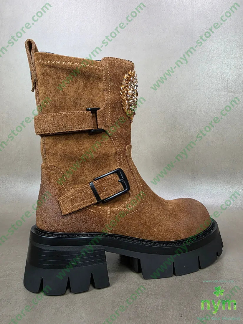 beatles con perline scamosciato SCARPE