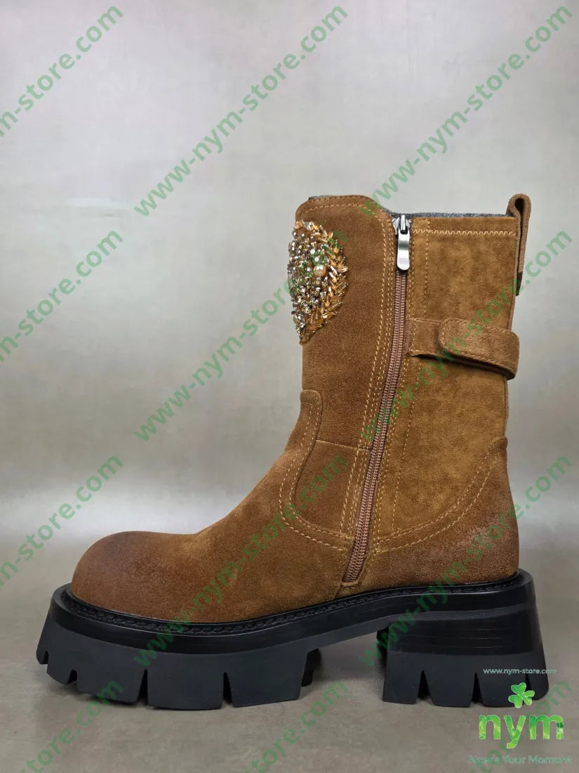 beatles con perline scamosciato SCARPE