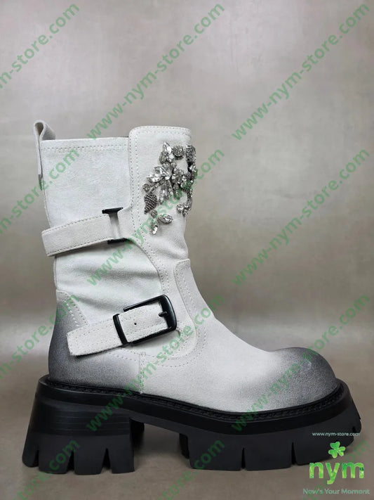 beatles con perline sfumato 36 / PANNA / AI25 SCARPE