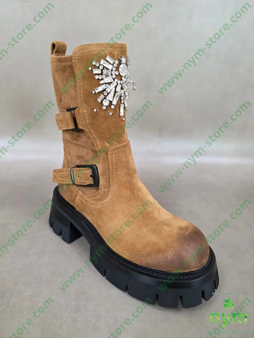beatles scamosciato con strass - SCARPE