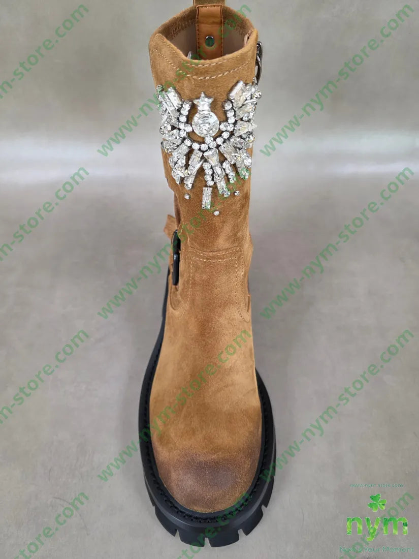 beatles scamosciato con strass - SCARPE