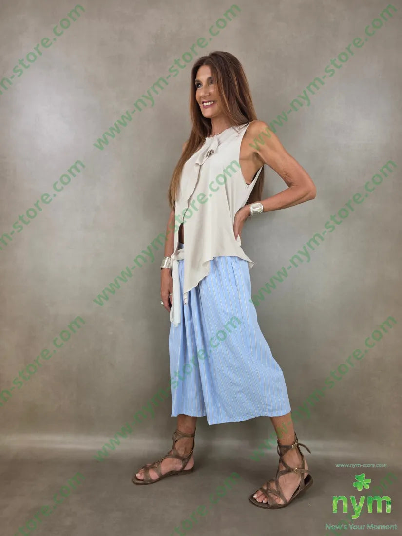 bermuda gessato 55pl45co - U / AZZURRO / PE26 - PANTALONE