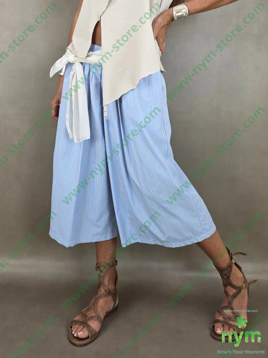 bermuda gessato 55pl45co - U / AZZURRO / PE26 - PANTALONE