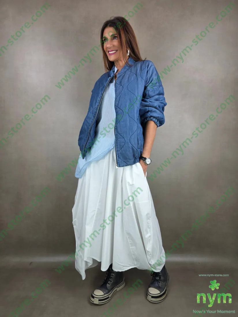 bomber denim trapuntato 100ly U / DENIM / PE26 CAPOSPALLA