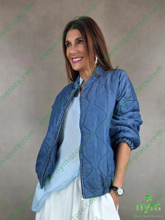 bomber denim trapuntato 100ly U / DENIM / PE26 CAPOSPALLA