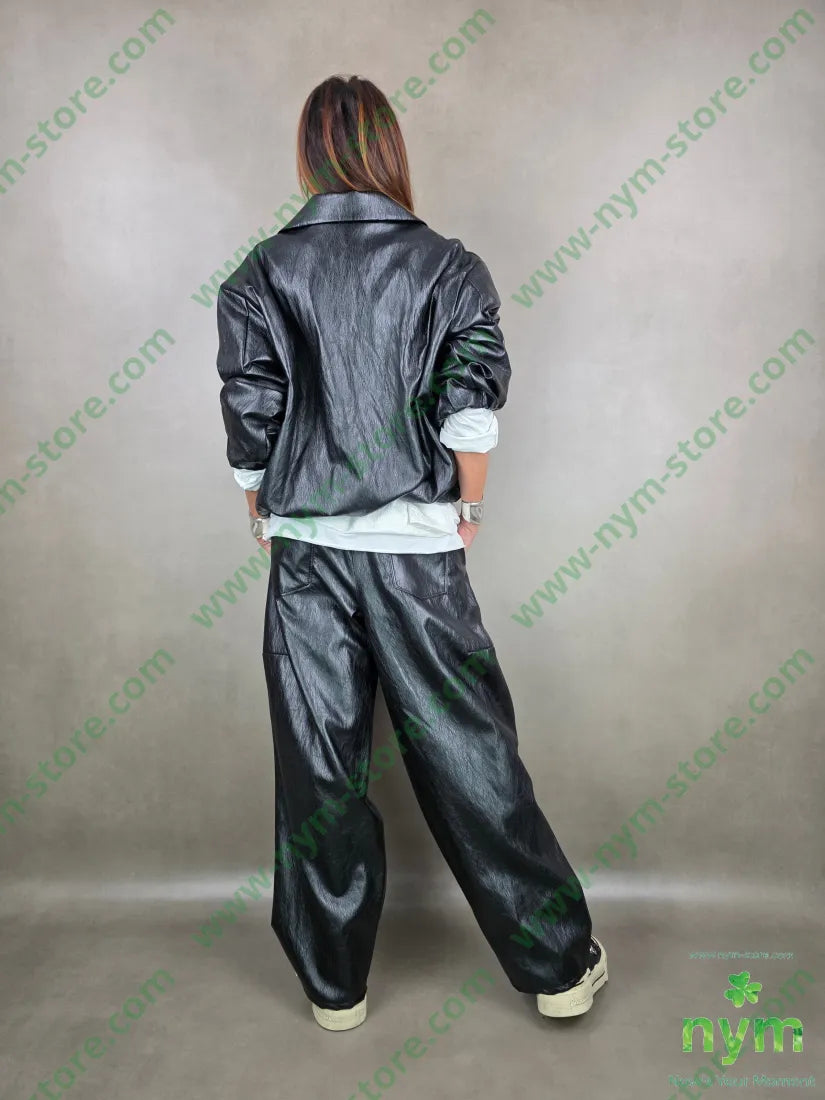 bomber finta pelle 55vi45pu U / NERO / PE26 CAPOSPALLA