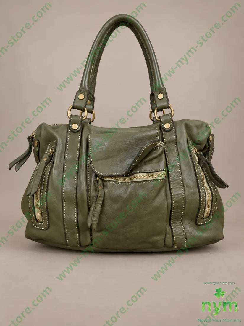 BORSA VERA PELLE 500 - U / MILITARE / CONTINUATIVO - BORSA