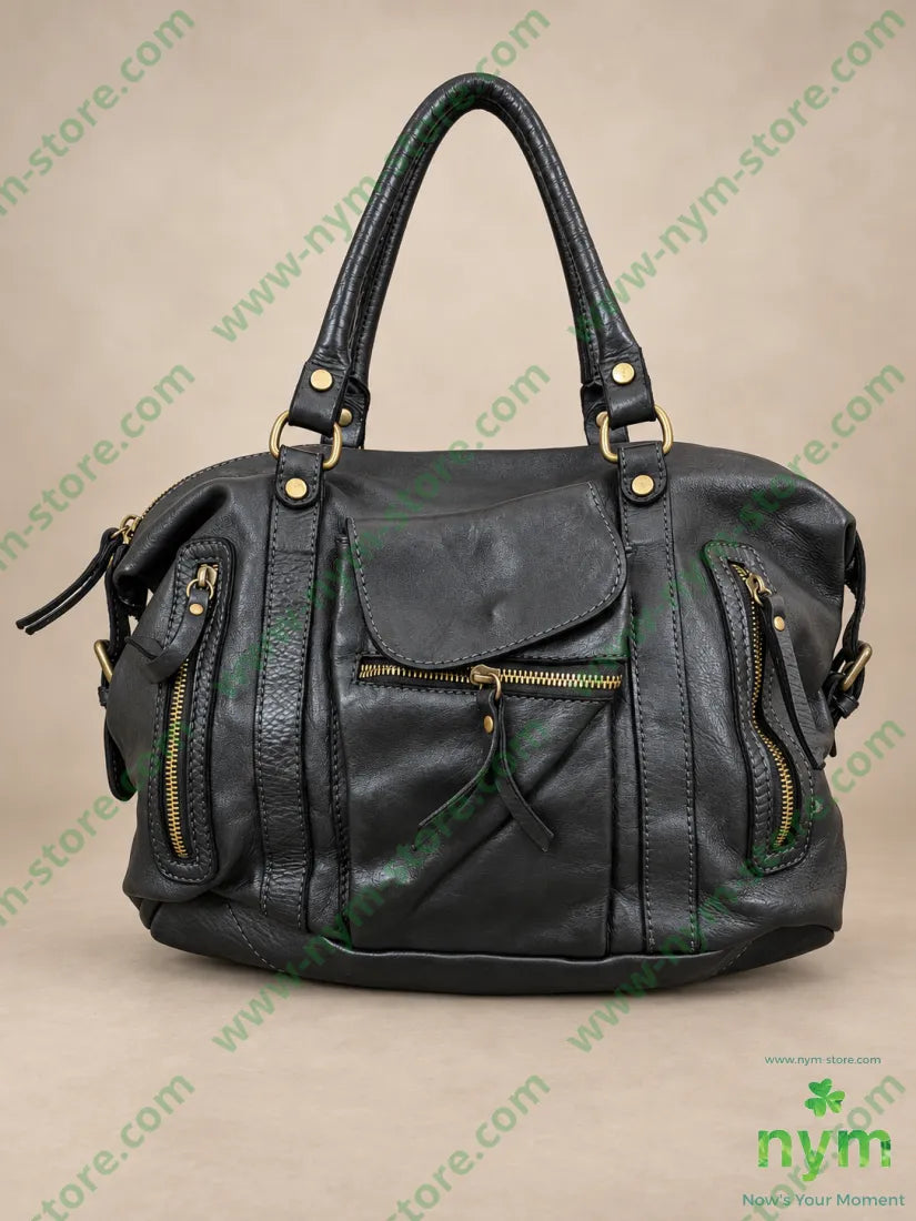 BORSA VERA PELLE 500 - U / NERO / CONTINUATIVO - BORSA