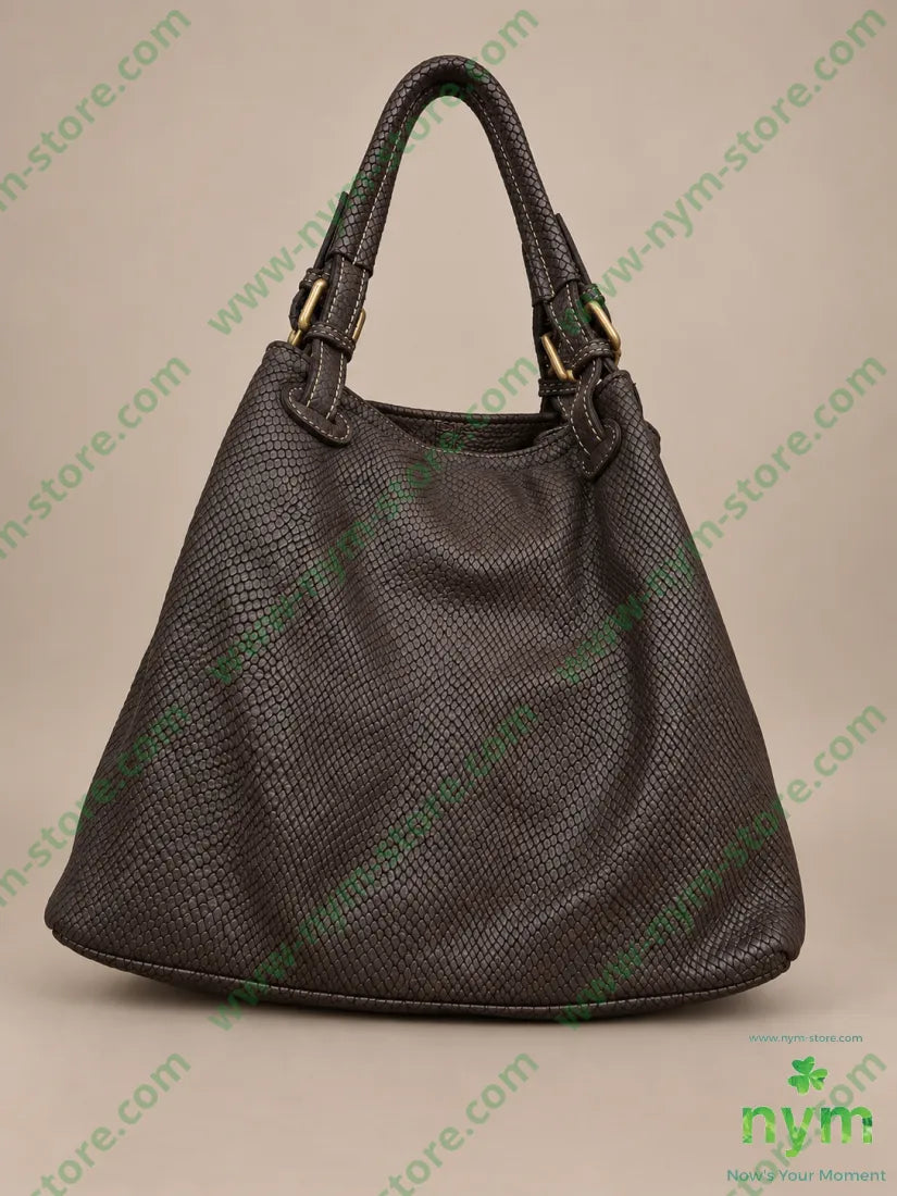 BORSA VERA PELLE 631 - U / MARRONE / CONTINUATIVO - BORSA