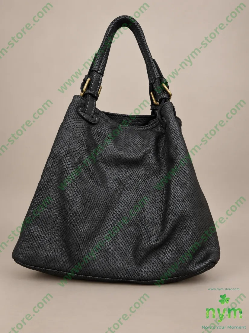 BORSA VERA PELLE 631 - U / NERO / CONTINUATIVO - BORSA