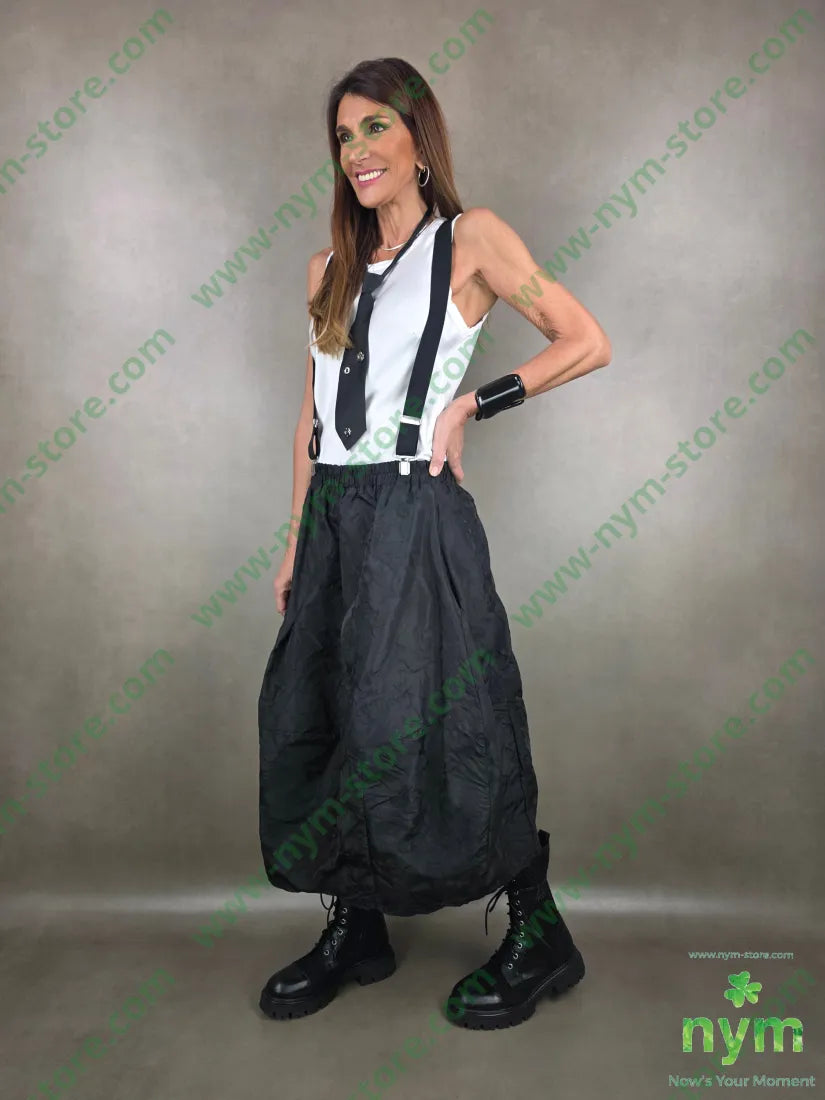 Bundle bretelle e cravatta U / NERO / CONTINUATIVO BIJOUX