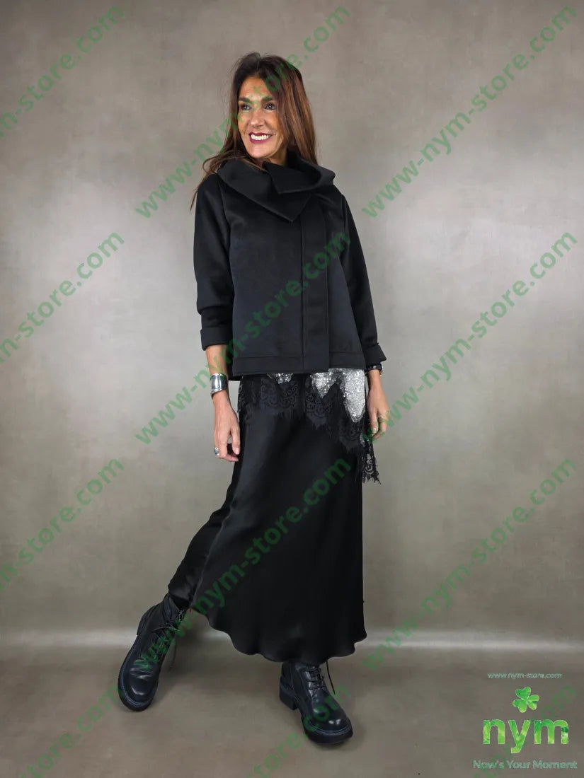 caban un bottone 100pl U / NERO / AI25 capo