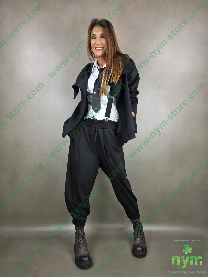 caban un bottone 100pl U / NERO / AI25 capo