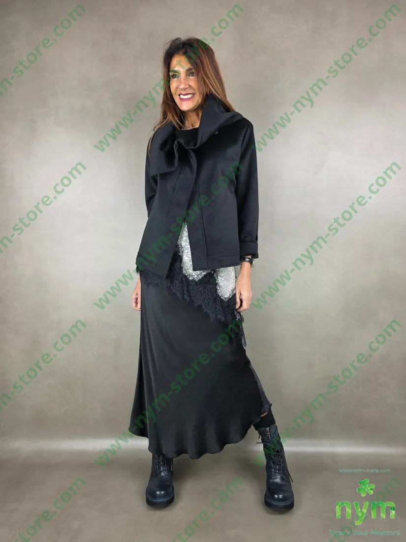 caban un bottone 100pl U / NERO / AI25 capo