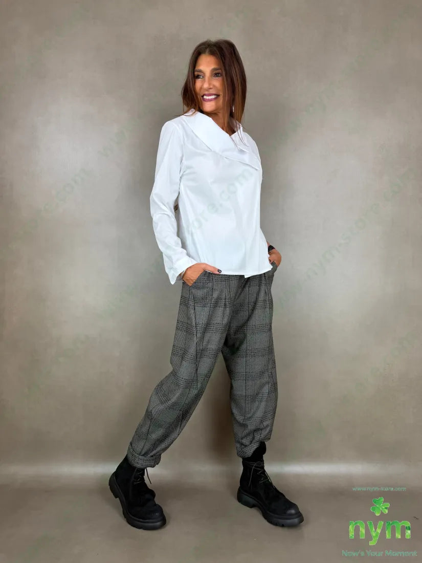 Camicia collo accoppiato manica lunga 100co - U / BIANCO / AI26 - CAMICIA