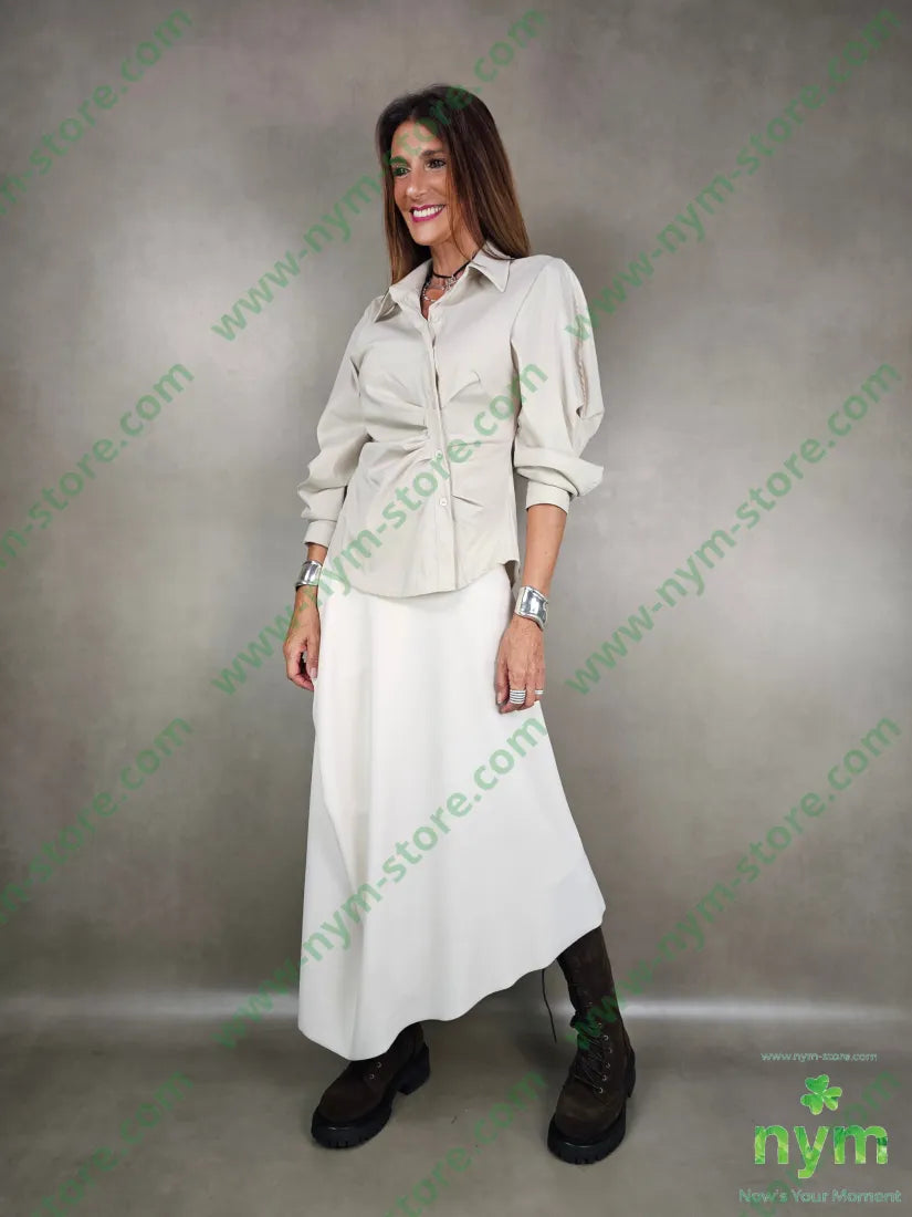 camicia con arricciature 100co CAMICIA