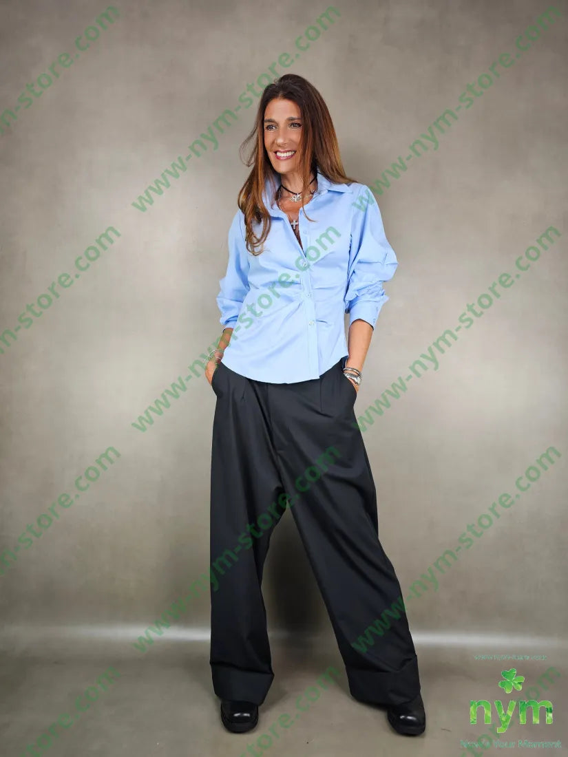 camicia con arricciature 100co CAMICIA