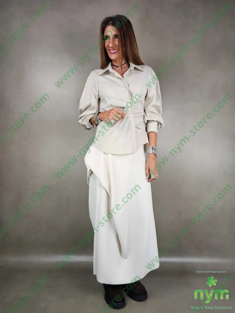 camicia con arricciature 100co CAMICIA