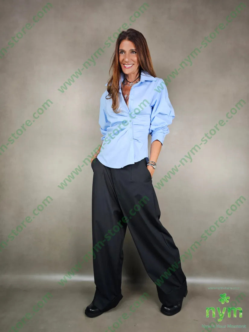 camicia con arricciature 100co CAMICIA