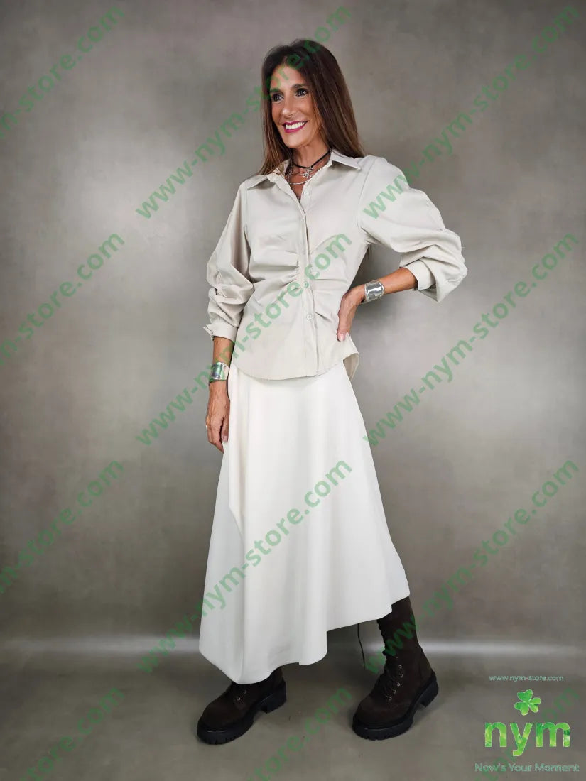 camicia con arricciature 100co CAMICIA