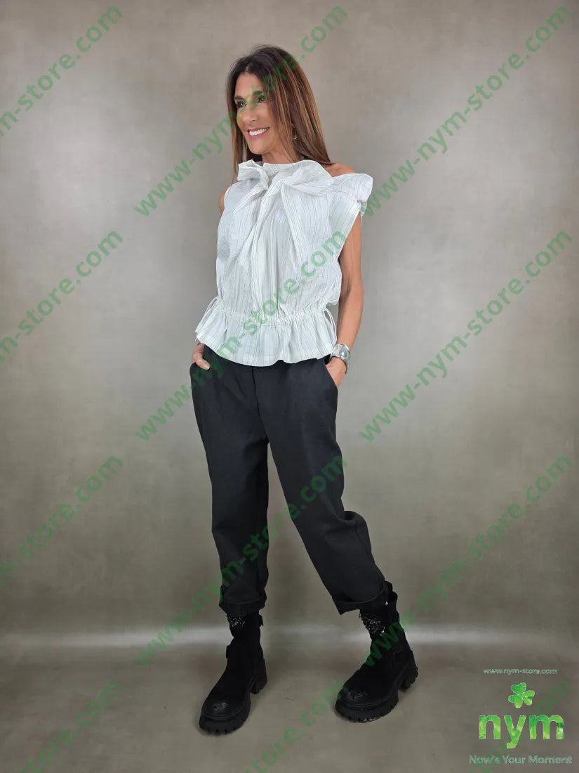 camicia coulisse gessata 43co43tc14pa CAMICIA