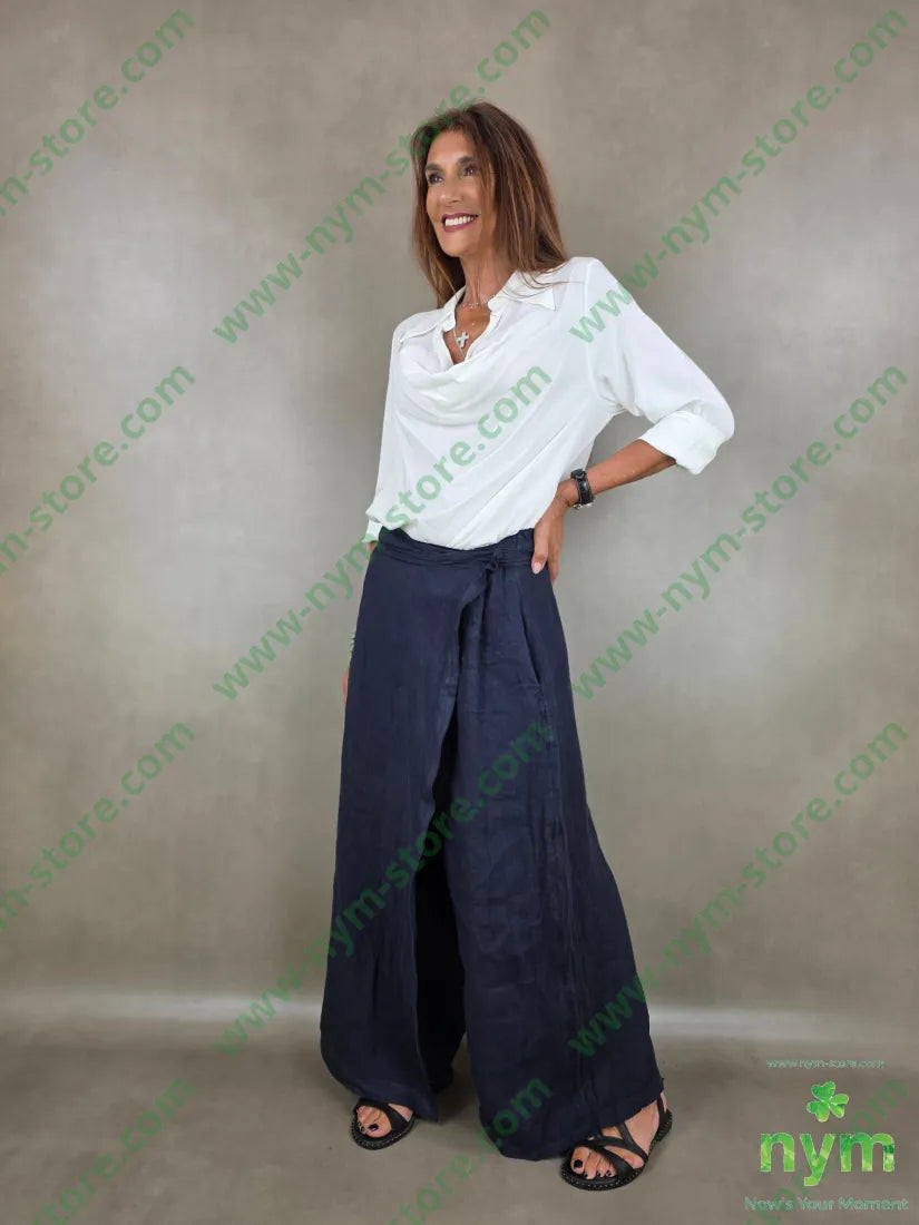 camicia drappeggio in viscosa 100vi - U / PANNA / PE26 - CAMICIA