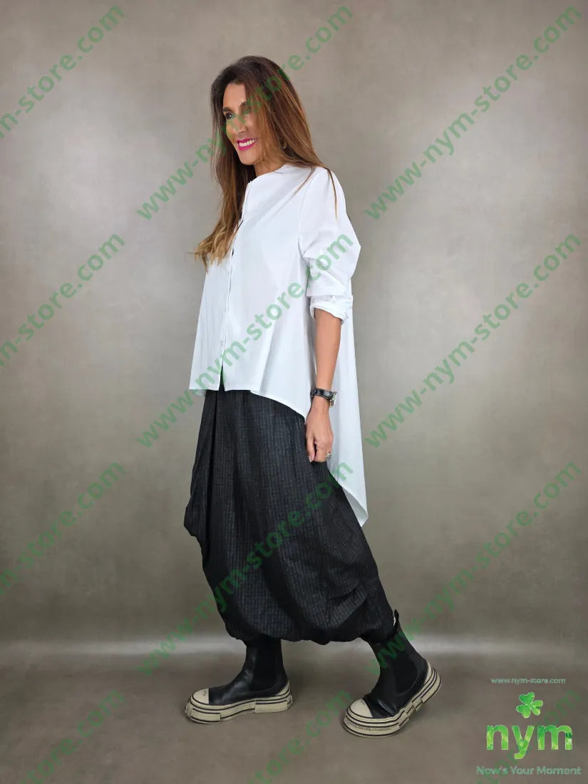 camicia girocollo trapezio 100co CAMICIA