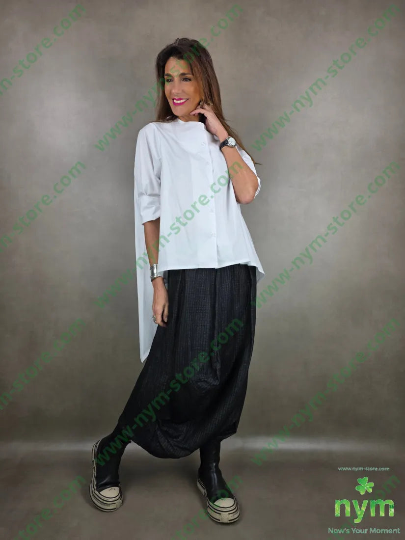 camicia girocollo trapezio 100co CAMICIA