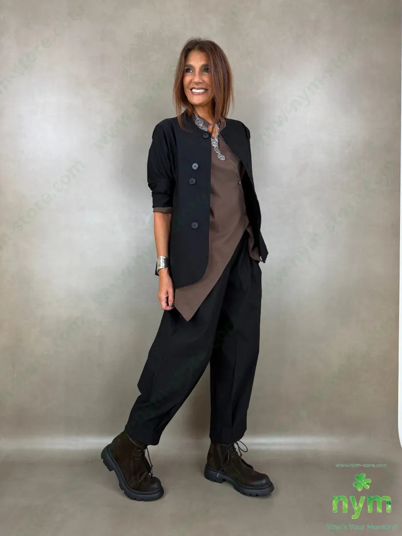 camicia guru asimmetrica 100co - CAMICIA