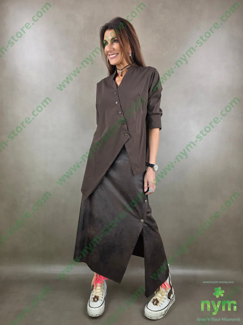 camicia guru asimmetrica 100co CAMICIA