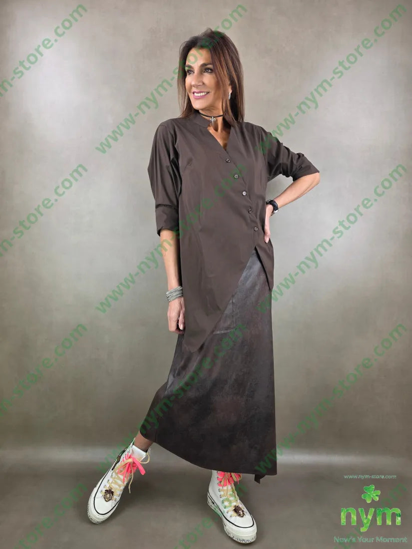 camicia guru asimmetrica 100co CAMICIA