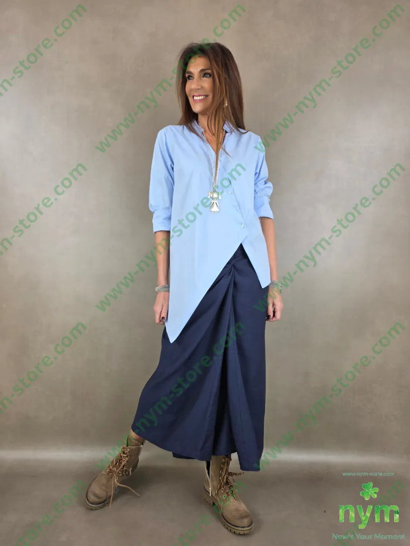 camicia guru asimmetrica 100co CAMICIA