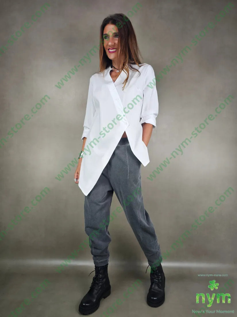 camicia guru asimmetrica 100co CAMICIA