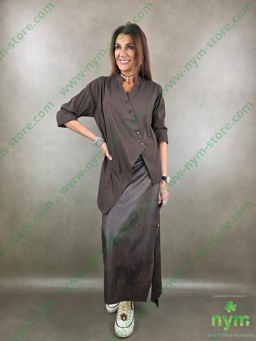 camicia guru asimmetrica 100co CAMICIA